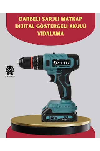 18 Parça Dijital Matkap Seti Çift Bataryalı