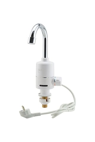 Maoyaya Elektrikli Musluk Musluk Lavabo Armatürü + Soğuk & Sıcak Şalter Beyaz, Şık Tasarımlı Modelle Göz Kamaştırıyor Beyaz