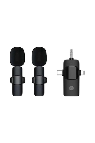 Daytona K9 Wireless 3IN1 (Kablosuz Mikrofon) Type-C - Lightning -