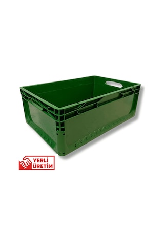 Alpbx 1.kalite Yeşil Plastik Kasa 60x40x22 Cm - Kutu 44 Litre