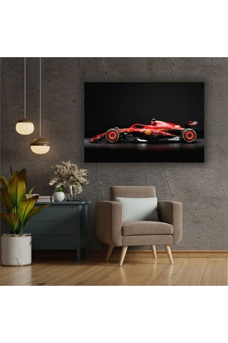 Formula 1 Motors Temalı Dekoratif Cam Tablo -29