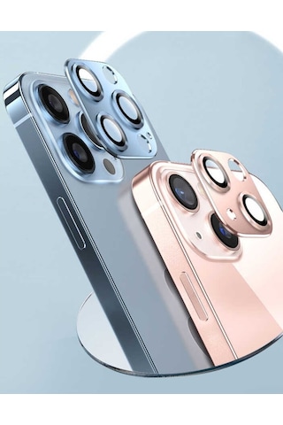 Apple Uyumlu   iPhone 13 Pro Max Cl-03 ​​​​Kamera Lens Koruyucu Metal Cam