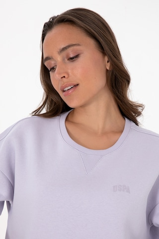 U.S. Polo Assn. Kadın Lavanta Şardonlu Bisiklet Yaka Basic Sweatshırt 50313586-VR245