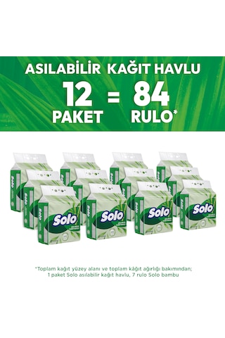 Solo Asılabilir Kağıt Havlu 1=7  12'li