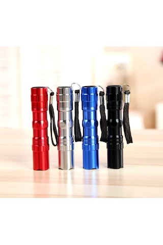 Valkyrie 4 Adet Fener Seti - Alüminyum Kasa - 4 Farklı Renk - Cep Feneri - Tutma İpli Çok Renkli