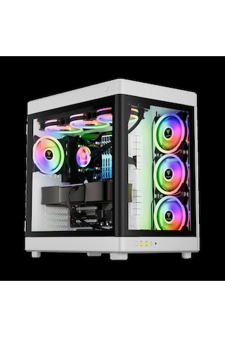 Gamdıas Neso P1, 850w, 80+bronze, Tempered Glass, Type-c, Atx, White Edition, Akvaryum Tipi, Gamıng