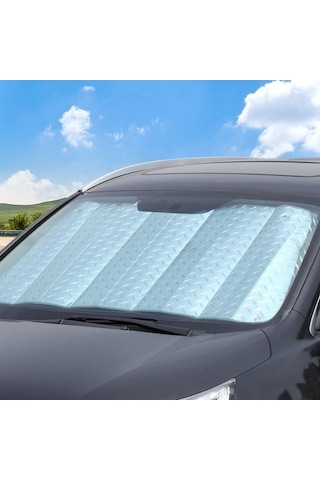 Tongxida Lazer Tipi Katlanabilir Araç İçi Güneşlik - 140x75 Cm - Güneş Koruma