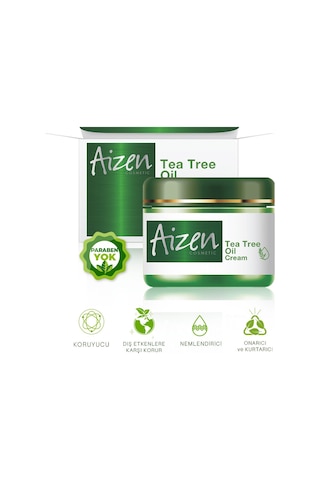 Aizen Çay Ağacı Yağlı Cilt Bakım Kremi