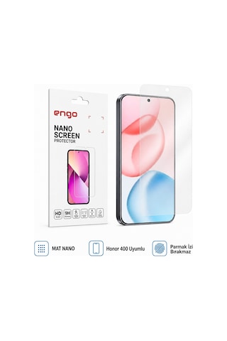Honor 400 Mat Ekran Koruyucu Parmak İzi Bırakmaz Şeffaf