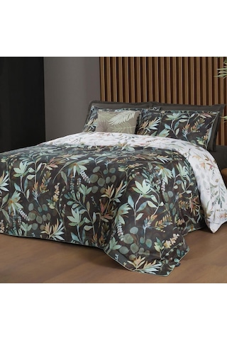 Sarev Chelsea Multi King Size %100 Pamuk Saten "300 Tc" Nevresim Takımı Kahverengi