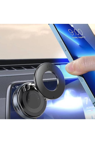 Manyetik Vakumlu Katlanır Araç Telefon Tutucu Ayna-cam-araba Magsafe Araç Tutucu X68 1