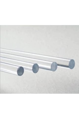 Pleksi Şeffaf Çubuk Yuvarlak