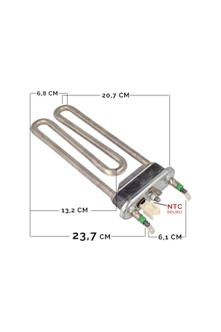 Siemens Wm12t581tr Uyumlu Çamaşır Makinesi Termikli Rezistans Artiko