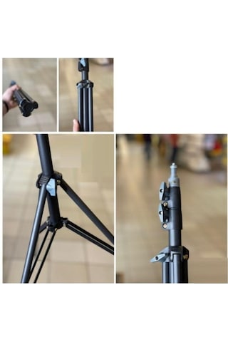 Güçlendirilmiş Profesyonel Alüminyum Döküm Tripod Ağırlık Dayanıklı Ringlight 21-18 Inç Standı