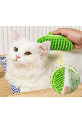 Büro Ev Ofis Evcil Hayvanı Kedi İçin Tüy Toplama Yıkama Silikon Kaşınma Fırçası