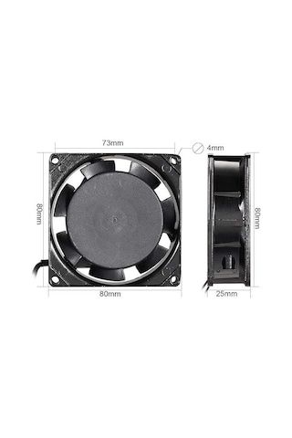 Wellhise 220v 8cm Kare Fan