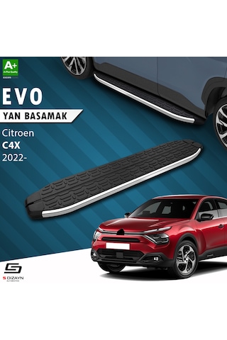 S-dizayn Citroen C4 X Evo Krom Yan Basamak 183 Cm 2022 Üzeri