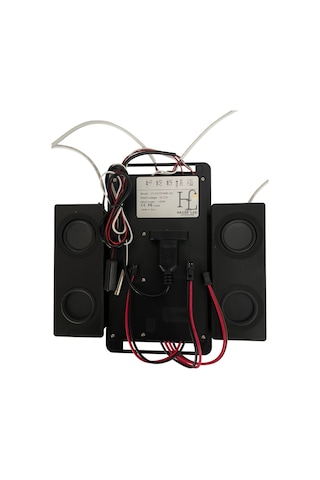 12 Volt Dokunmatik Touch Ayna Arkası Sensör Saat Temometre Hoparlör Banyo Aynası Sensörü Siyah
