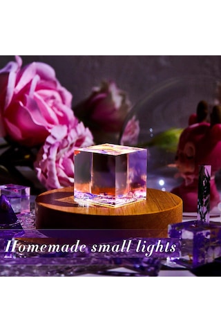 Reedark 15'li Takı Yapımı İçin Kristal Silikon Kalıp Seti - Piramit, Küre, Koni Ve Küp Şekilleri Çok Renkli