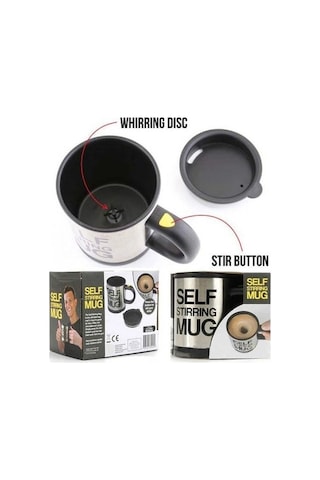 Karıştırıcı Özellikli Mikser Kupa Bardak Self Stirring Mug Bx40 Çok Renkli
