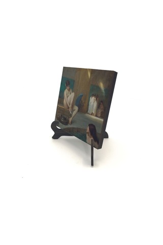 Hamamda Nü Jean-léon Gérôme, 1889 Baskılı Mdf Masaüstlük 10x10