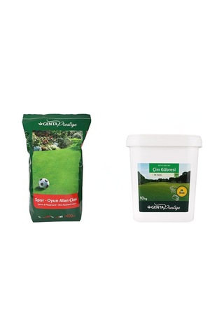 Genta Prestige Spor Alan Çim Tohumu 10 Kg - Prestige İlk Tesis Çim Gübresi 10 Kg - 400 M2 Alan 0,250