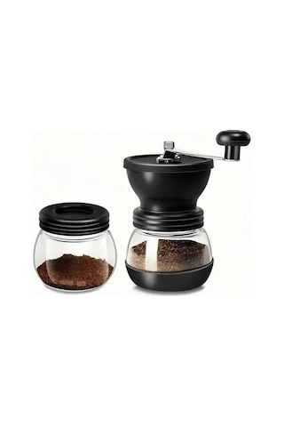 Reoona Kahve Öğütücü Değirmen Seti & Baharat Öğütücü / Filtre Kahve & Türk Kahvesi& Espresso Siyah