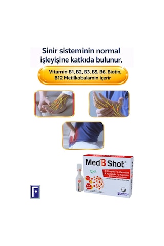 Med B Shot Kompleks B12 Metilkobalamin L-karnitin 10 Flakon