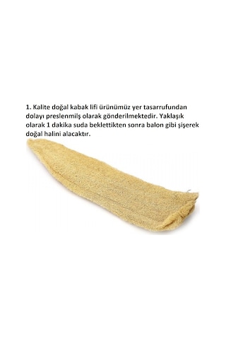 Doğal Ham Kabak Banyo Lifi 40-59 CM