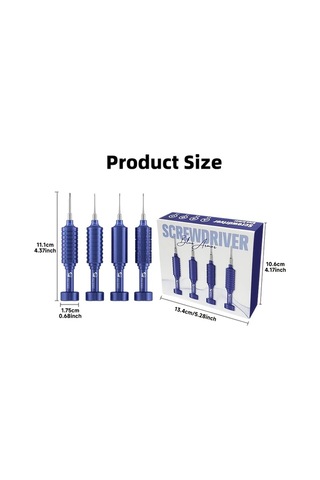 Honeybeeshop Mavi Yüksek Sertlikte İphone Tamiri İçin 4ü 1 Arada Manyetik Hassas Tornavida Takımı