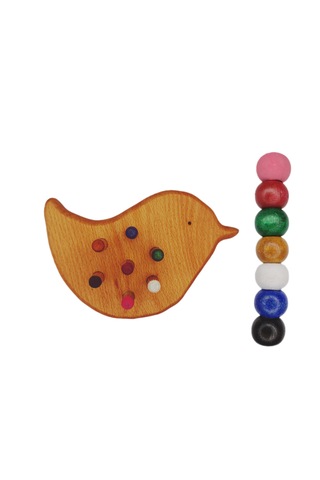 Boncuk Dizme Oyunu Ahşap Kuş