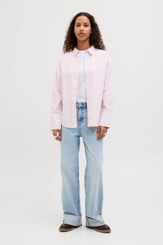 Jjxx Kadın Jxcaro Uzun Kollu Pamuklu Poplin Gömlek 12270951 Pembe Pembe
