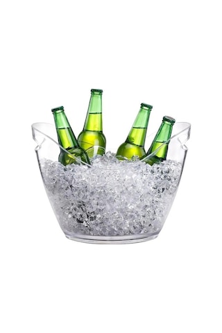 Novahub 8l Temizle Plastik Buz Kovası Şampanya Şişeleri Ev Diğer Diğer