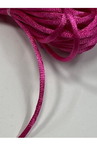 Floş İp / Sıçan Kuyruğu / Bileklik İpi / Abiye Sırt Bağlama İpi / 2 Mm 5 Metre