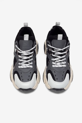 Tonny Black Rahat Kalıp Poli Taban Bağcıklı Sneaker Kadın Füme Gri Sneaker Tbcrn1903