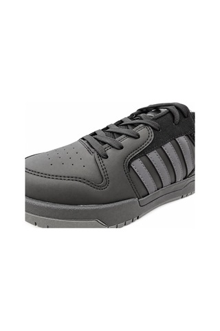 Papucumun Dünyası Lambırlent Unisex Bağcıklı Şeritli Hafif Konforlu Sneaker siyah