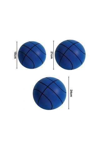 Dianziye Çocuklar İçin Sessiz Eğitim Basketbol Topu - Hafif, Dayanıklı Ve Taşınabilir 7 Numara, Turuncu Çizgili