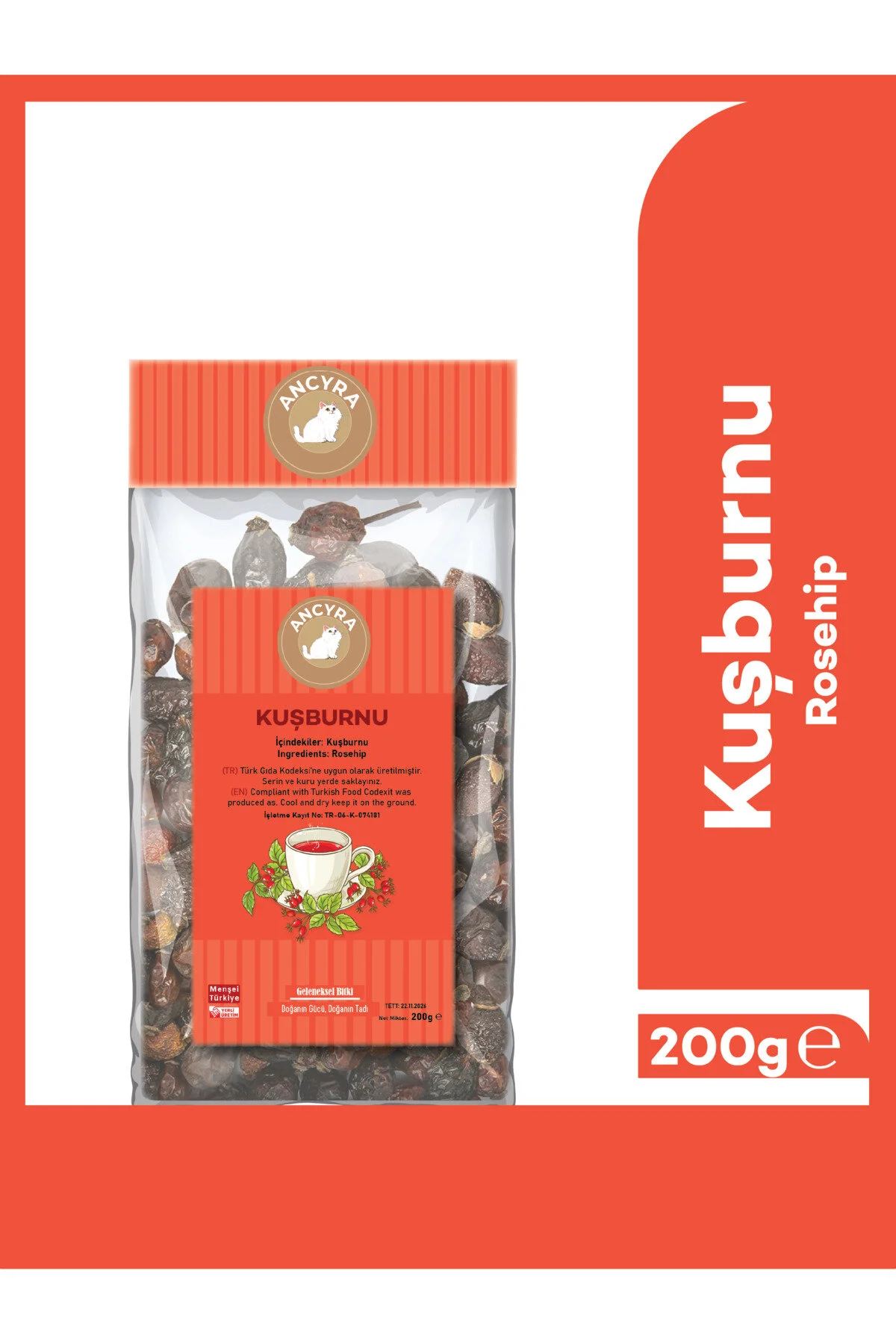 Kuşburnu Çayı Rosehip Tea 200g
