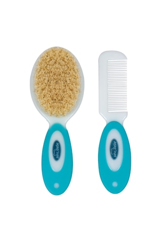 Sevi Bebe Art-401 Naturel Fırça Tarak Seti Mavi