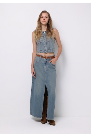 Colin's Colins Regular Fit Düz Fermuarlı Kadın Mavi Etek Cl1076013 Q1.v1 Dn44267 Denim