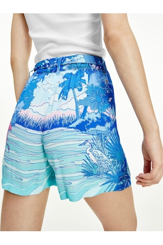 Tommy Hilfiger Tommy Hılfıger Kadın Şort Dw0dw10427-0g7 Mavi