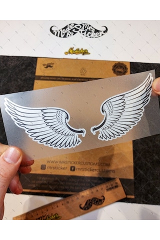 Bay Etiket Rfhlm45 Reflektif Melek Kanadi Sticker
