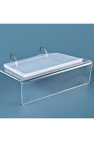 3-6 İnç Masaüstü Küçük Fotoğraf Albümü Akrilik Flip-up Mini Fotoğraf Kitabı Fotoğraf Vitrin Rafı 34/68 Cepler Masa Üstü Resim Ekran Standı L