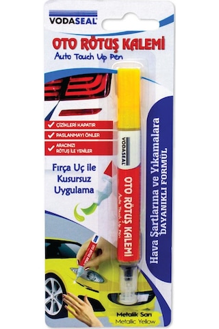 Vodaseal Fırça Uçlu Oto Rötuş Kalemi 5 Ml. - Metalik Sarı
