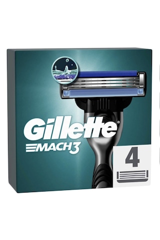 Gillette Mach3 Yedek Başlık 4 X 4'lü