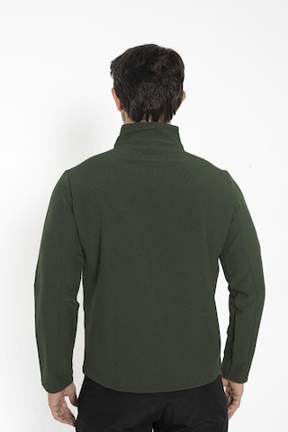 Crozwise Erkek Yakalı Su İticili Spor Sweatshirt Haki