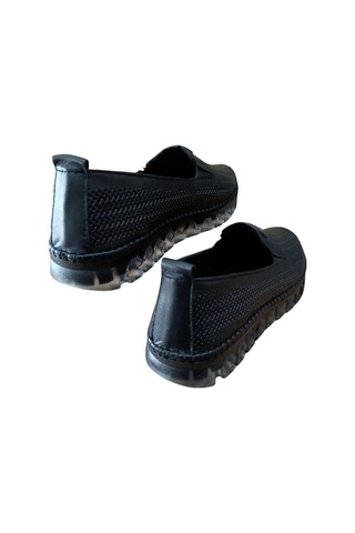 Castle Black 22385 Kadın Hakiki Deri Comfort Casual Ayakkabı Siyah Siyah