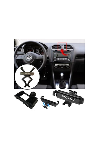 Vw Golf 6 Araca Özel Cep Telefon Tutacağı Robotik Oynar Başlıklı 2009 - 2012 Arası Profesyonel Ürün