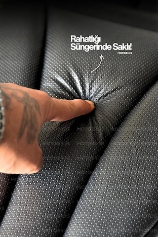 Motobros Arora Beatrix Konfor Sele Kılıfı, Visco Sünger, Yırtılmaya Dayanıklı, Siyah