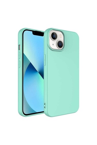 Apple Uyumlu iPhone 14 Plus Kılıf Zore Mara Lansman Kapak Light Green